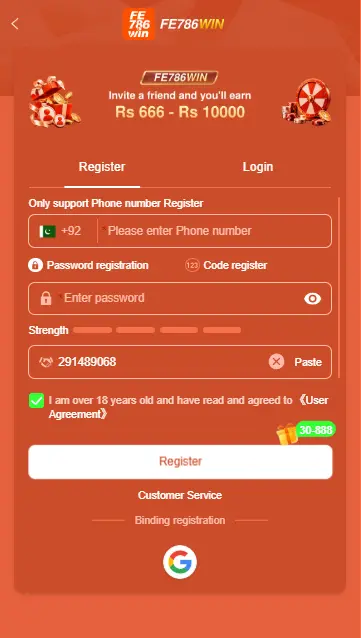 FE786Win Login