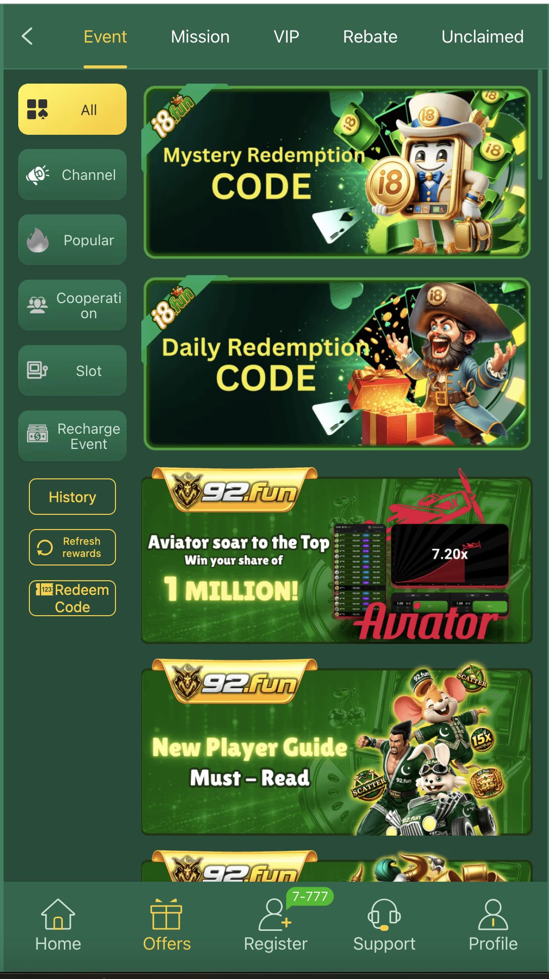 92fun game offers