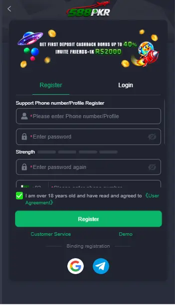 588PKR Login
