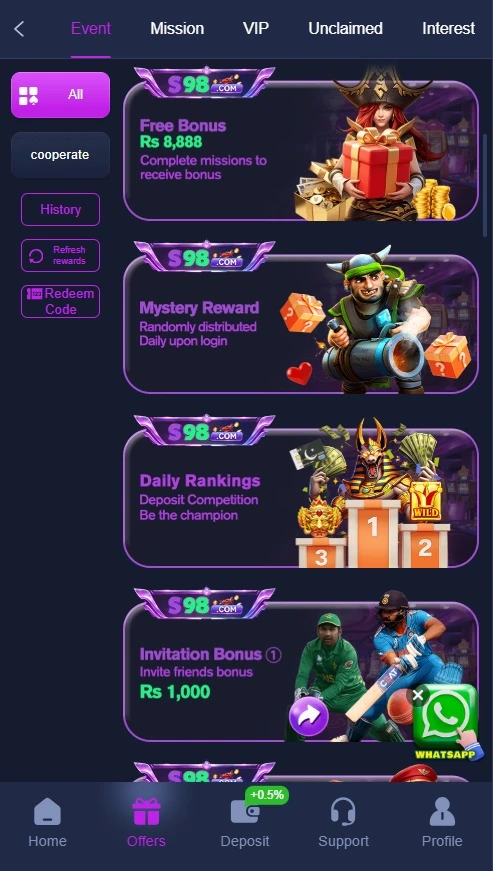 s98 game